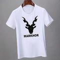 Men Slim Fit T-Shirt Summer Plus Size White